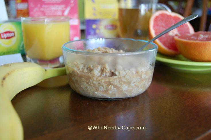Tea Infused Oatmeal Breakfast