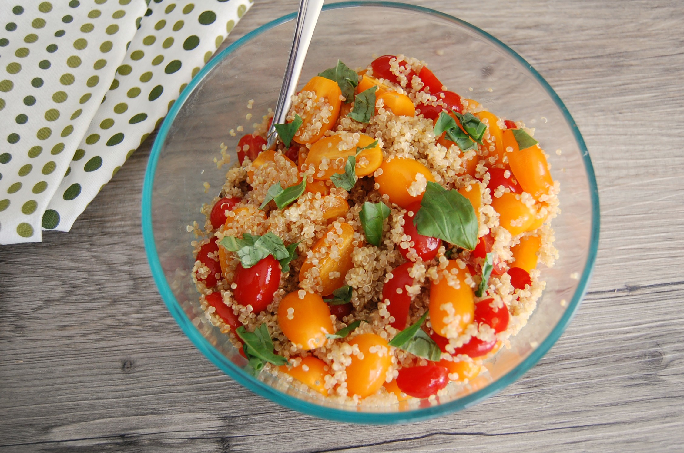 Tomato Quinoa Salad - Who Needs A Cape?