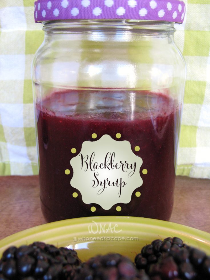 Homemade Blackberry Syrup
