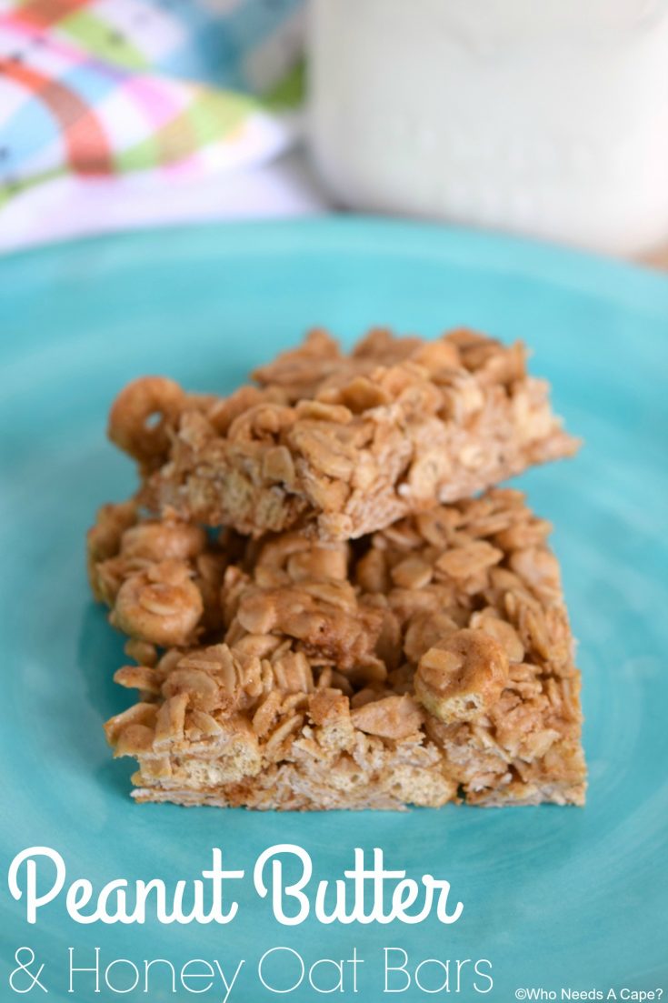Peanut Butter & Honey Oat Bars