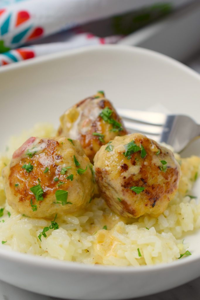 Cajun Chicken Meatballs in Cajun Cream Sauce  Who Needs A Cape?