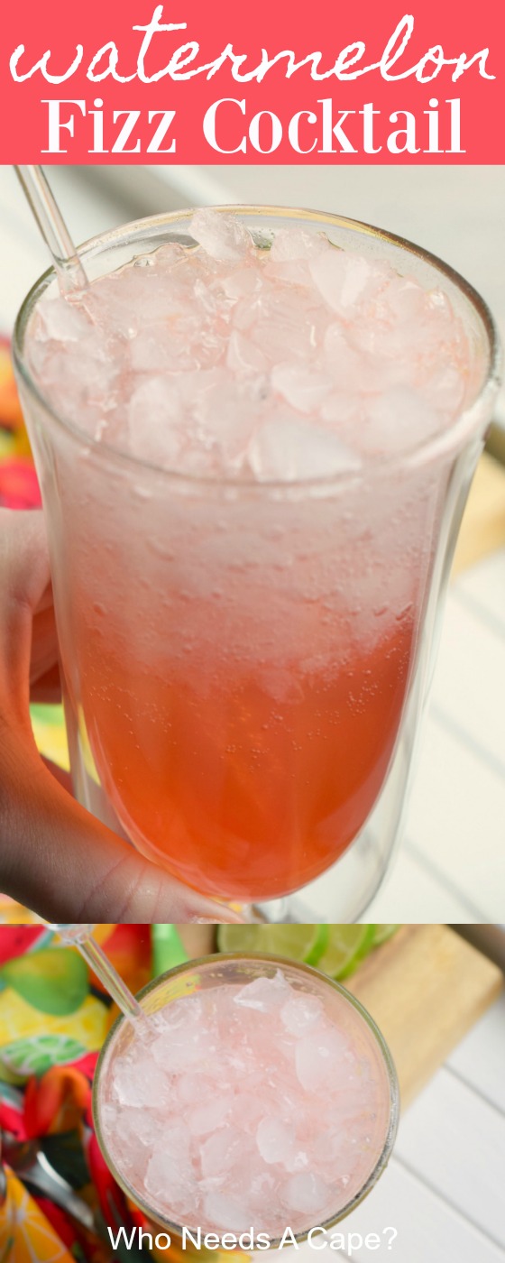 Watermelon Fizz Cocktail Who Needs A Cape?