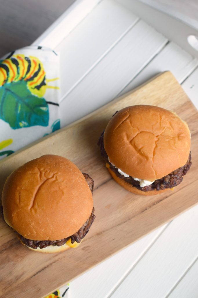 Creamy Olive Spread Topped Burger Who Needs A Cape?