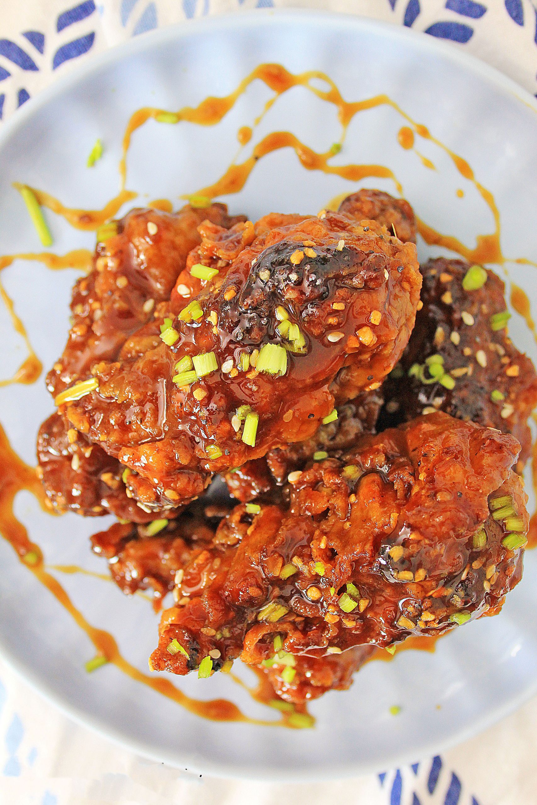 Tangy Air Fryer Korean BBQ Wings - Who Needs A Cape?